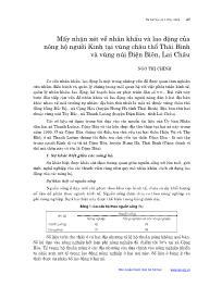 Mấy nhận xét về nhân khẩu và lao động của nông hộ người Kinh tại vùng châu thổ Thái Bình và vùng núi Điện Biên, Lai Châu