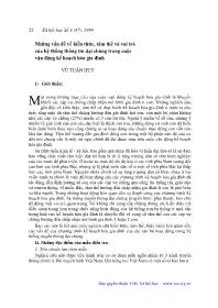 Những vấn đề về kiến thức, tâm thế và vai trò của hệ thống thông tin đại chúng trong cuộc vận động kế hoạch hóa gia đình