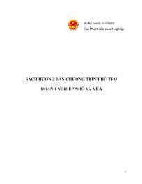 Sách hướng dẫn chương trình hỗ trợ doanh nghiệp nhỏ và vừa