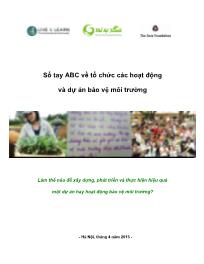 Sổ tay ABC về tổ chức các hoạt động và dự án bảo vệ môi trường