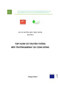 Sổ tay Tập huấn và truyền thông môi trường & biến đổi khí hậu tại cộng đồng (Phần 1)