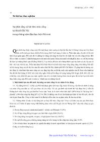 Sự phân tầng xã hội theo mức sống tại thủ đô Hà Nội trong những năm đầu thực hiện đổi mới