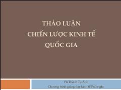 Thảo luận chiến lược kinh tế quốc gia