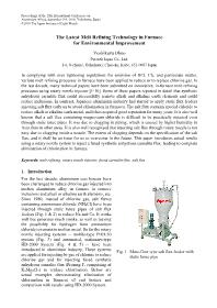 The Latest Melt Refining Technology in Furnace for Environmental Improvement