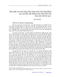 Tìm hiểu văn hóa làng Việt vùng châu thổ sông Hồng qua sự biến đổi đường bán kính kết hôn hơn nửa thế kỷ qua