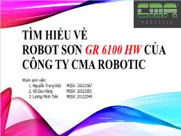 Tìm hiểu về ROBOT sơn GR 6100 HW của công ty CMA robotic