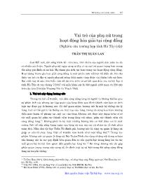 Vai trò của phụ nữ trong hoạt động hòa giải tại cộng đồng