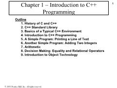 Bài giảng C++ - Chapter 1 Introduction to C++ Programming