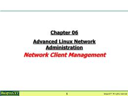Bài giảng LPI202 - Chapter 06 Advanced Linux Network Administration