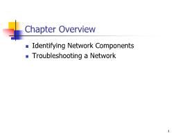 Bài giảng Network - Chapter 17