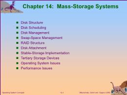 Bài giảng Operating System Concepts - Chapter 14: Mass-Storage Systems