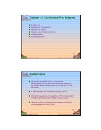 Bài giảng Operating System Concepts - Chapter 16 Distributed-File Systems