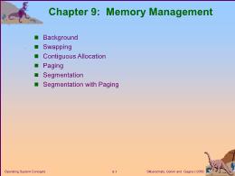 Bài giảng Operating System Concepts - Chapter 9: Memory Management