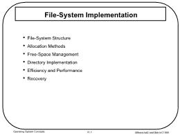 Bài giảng Operating System Concepts - Module 11: File-System Implementation