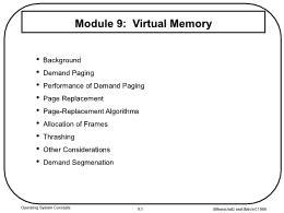 Bài giảng Operating System Concepts - Module 9: Virtual Memory