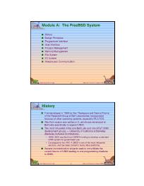 Bài giảng Operating System Concepts - Module A: The FreeBSD System