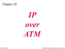 Bài giảng TCP/IP - Chapter 26: IP over ATM