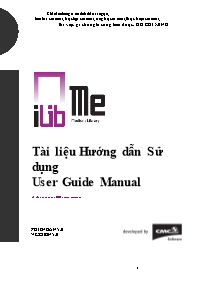 Tài liệu Hướng dẫn Sử dụng User Guide Manual